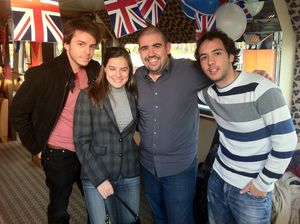 CompaÃ±eros de prensa en un evento de SEGA en Londres.